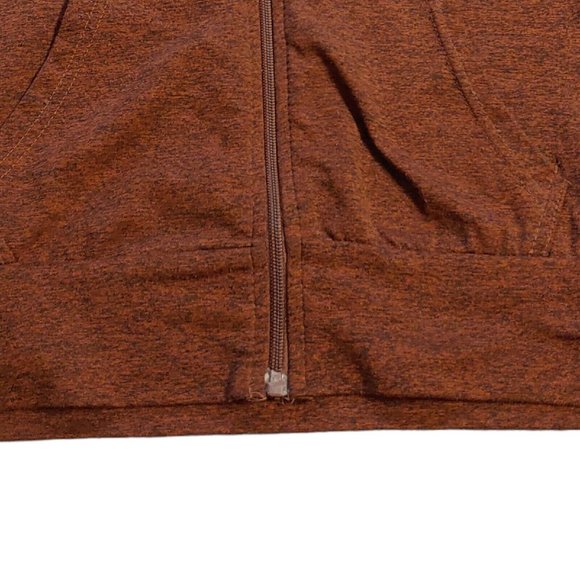 Roma Concept by Rosee Hoodie Womens Medium Brown Long Sleeve Full Zip Jacket - Picture 5 of 8